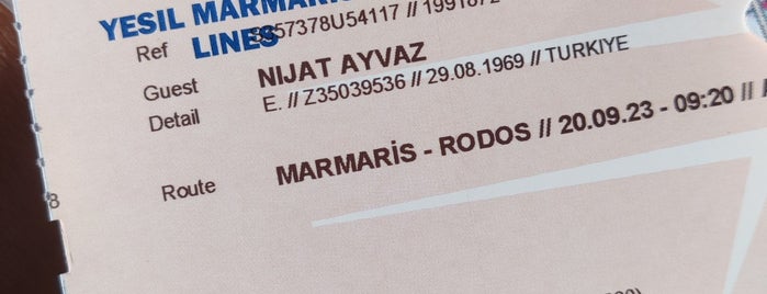 Rodos - Marmaris Feribotu is one of Marmaris & Datça & Knidos & Selimiye.