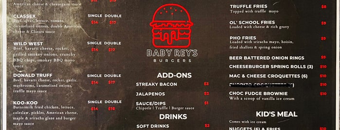 Baby Rey's Burgers is one of Burgers.