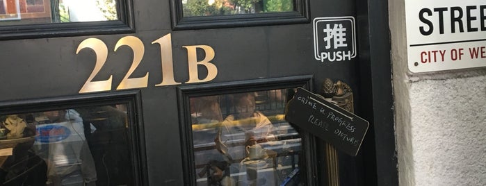 221B Baker St. is one of cafes to visit.