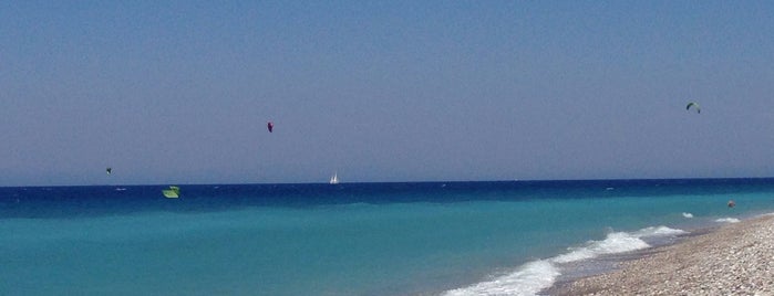 Kremasti Beach is one of Rodos beaches.