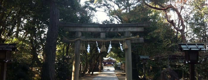 辛國神社 is one of 大阪みどりの百選.