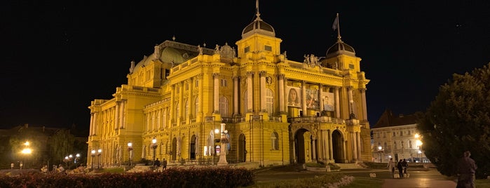 Croatian National Theatre is one of Zagro.