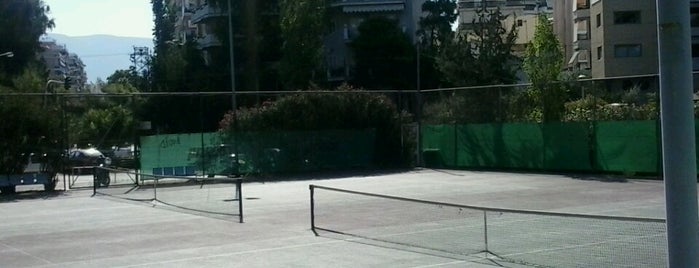 Tennis Courts Palaio Faliro is one of สถานที่ที่บันทึกไว้ของ Panos.