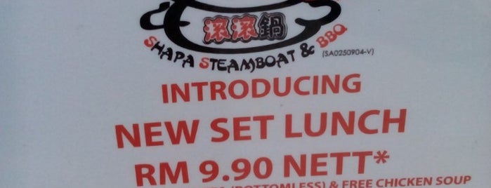 Shapa Steamboat BBQ Buffet is one of Shabu-shabu & Steamboat.