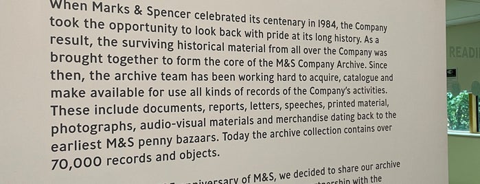 Marks and Spencer Company Archive is one of Leeds - University.
