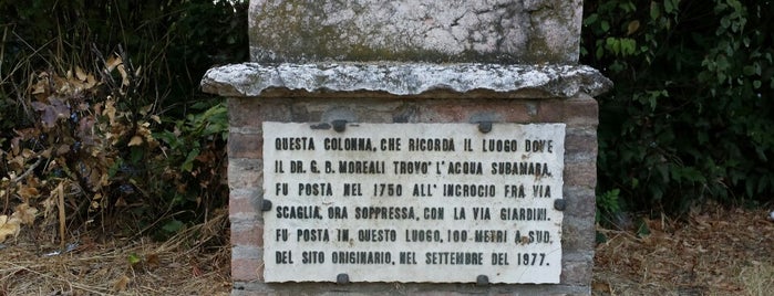 Colonna Acqua Subamara is one of Modena e i suoi scorci..