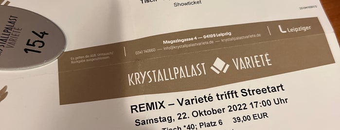 Krystallpalast Varieté Leipzig is one of #myhints4Leipzig.