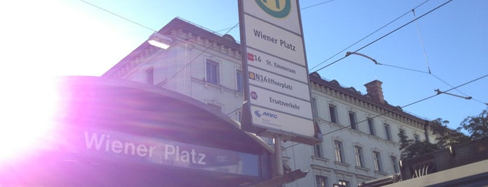 H Wiener Platz is one of München Tramlinie 16.