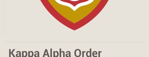 Kappa Alpha is one of Kappa Alpha Order (100% - Virginia).