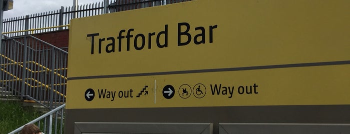 Trafford Bar Metrolink Station is one of Manchester.