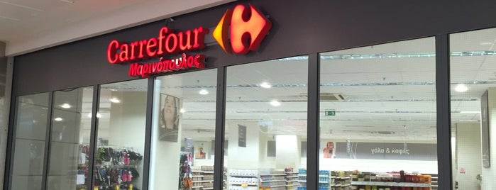 Carrefour Μαρινόπουλος is one of Panos 님이 저장한 장소.