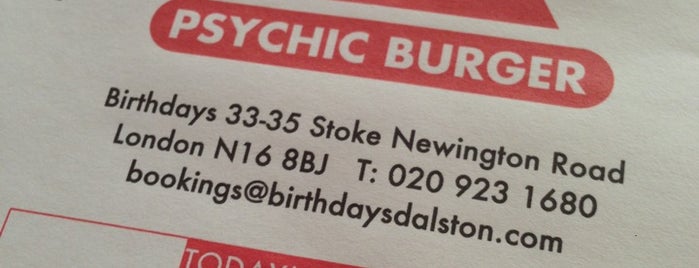 Psychic Burger is one of Eating places worth checking out.