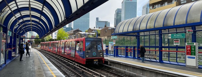 All Saints DLR Station is one of DLR stations I've been to.