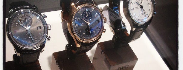 IWC Schaffhausen is one of NYC Men's Shopping.