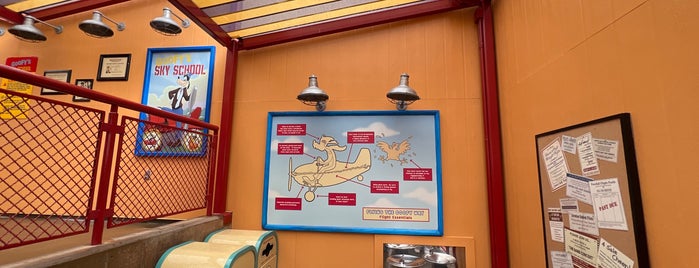 Goofy's Sky School is one of Disneyland Rides.