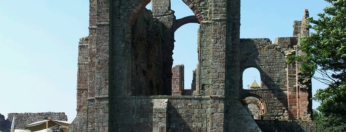 Lindisfarne Priory is one of Among Britons and Englishmen.