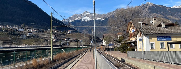 Stazione Merano Maia Bassa / Bahnhof Meran Untermais is one of Train stations South Tyrol.