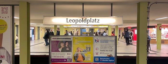 U Leopoldplatz is one of U-Bahn Berlin.