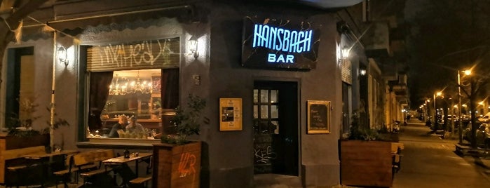 Hansbach Bar is one of Zoja'nın Beğendiği Mekanlar.