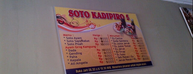 Soto Kadipiro 5 is one of Bantul.