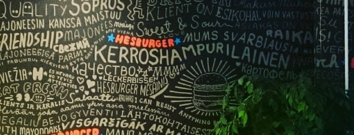 Hesburger is one of Our best places 4or food.