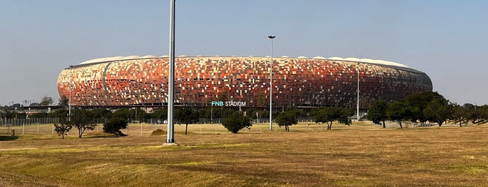 FNB Stadium is one of Holiday Game Plan..