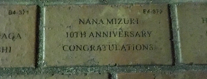 NANA MIZUKI 10TH ANNIVERSARYプレート is one of おななさんLIVE・聖戦記.