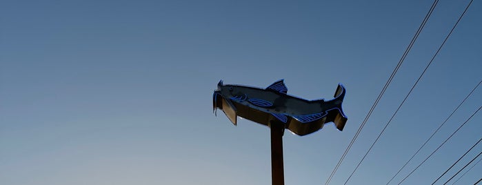 Catfish Parlor is one of Texas Vintage Signs.