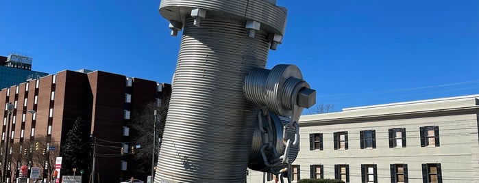 Busted Plug Plaza by Blue Sky is one of Public Art in Columbia, SC.