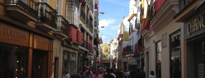 Sierpes Street is one of Seville.