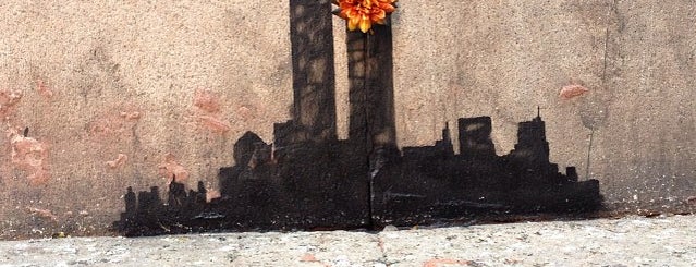 Banksy :: #15 Twin Towers is one of Banksy's Better Out Than In.