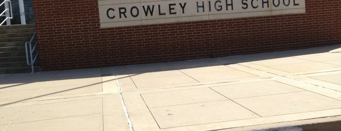Crowley High School is one of Tempat yang Disukai Brandy.