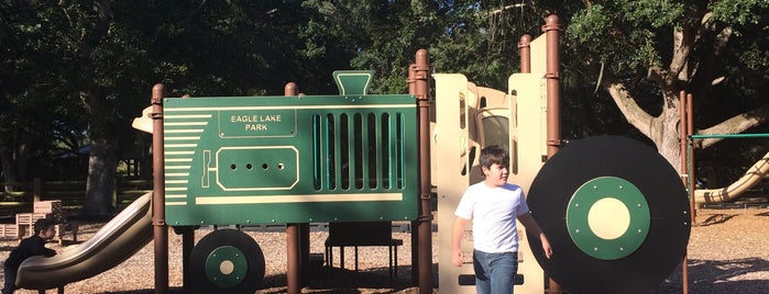 eagle lake park playground is one of Tempat yang Disukai Justin.