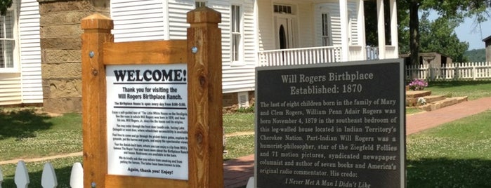 Will Rogers Birthplace is one of OklaHOMEa Bucket List.