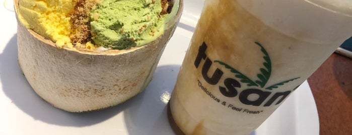 Tusan Coconut Ice Cream is one of สถานที่ที่ S ถูกใจ.