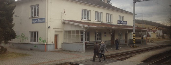 Železniční stanice Háj ve Slezsku is one of Linka S1/R1 ODIS Opava východ - Český Těšín.