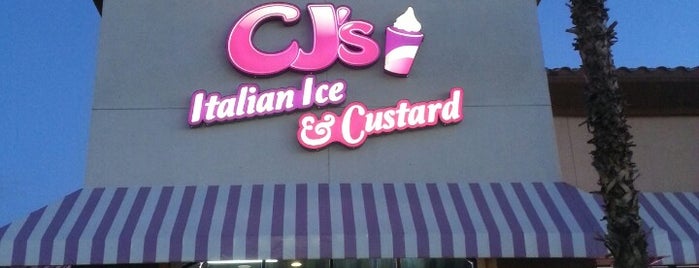 CJs Italian Ice & Custard is one of Lieux sauvegardés par Danna.
