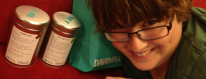 DAVIDsTEA is one of Saved Locations.