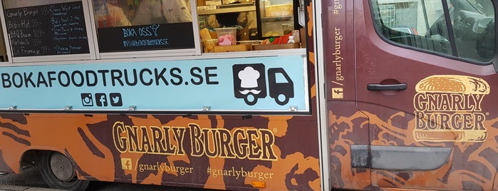 Gnarly Burger is one of Sthlm food trucks.
