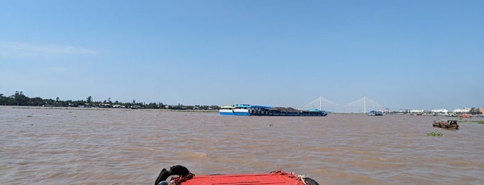 The Mekong River is one of HCMC,VIETNAM.