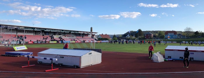 Halden Stadion is one of Norske fotballarenaer/Norwegian football stadiums.