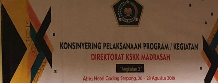 Atria Hotel and Conference is one of TANGERANG.