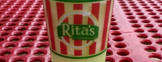 Rita's Italian Ice & Frozen Custard is one of Tempat yang Disukai Caroline 🍀💫🦄💫🍀.