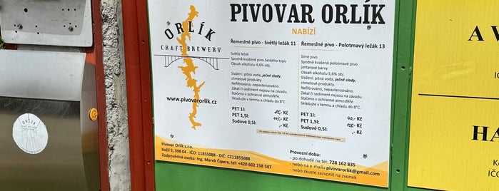 Pivovar Orlík is one of Pivovary - Jihočeský kraj.