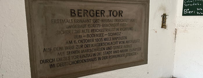 Berger Tor is one of Nördlinger Stadtmauer.