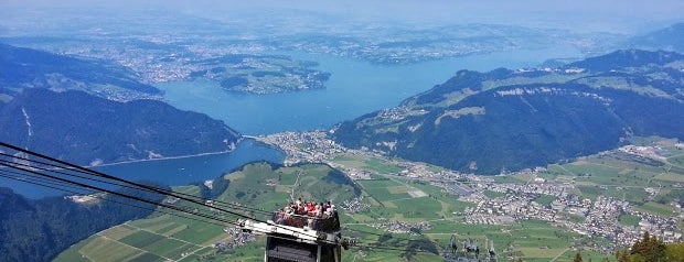 Stanserhorn CabriO-Bahn Bergstation is one of swiss trip.