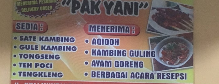 Sate Kambing Muda "Pak Yani" is one of Jogja.