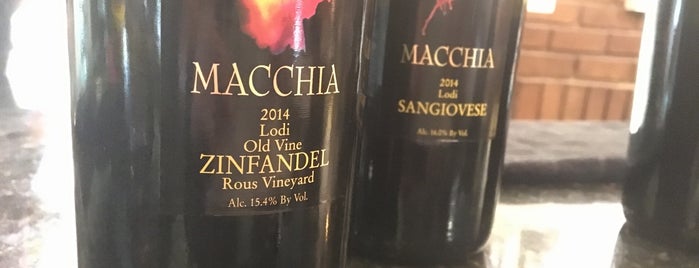 Macchia is one of central valley wine spots.