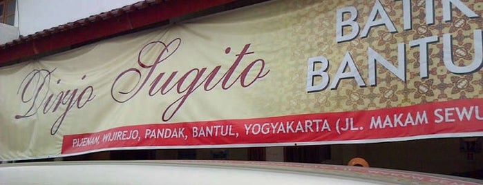Batik Dirjo Sugito is one of Daerah Istimewa Yogyakarta. Indonesia.