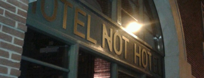 Hotel Not Hotel is one of Hotelnacht Amsterdam 2015.